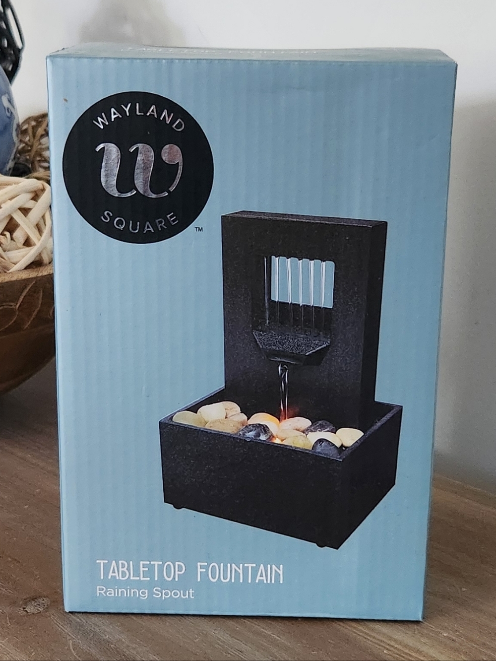 NIB Wayland Square Tabletop Fountain - Raining Spout Zen Decor 🧘‍♂️✨ Desk